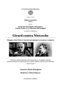 Locandina per la conferenza su GIRARD (con Chiara Pigozzo)